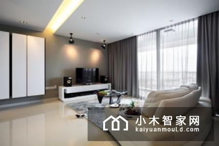 客厅窗帘为什么要使用亮色的是比较的好的,空间是变小的!